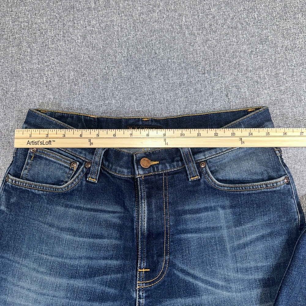 Nudie Jeans Co Grim‎ Tim Pants Mens 30x32 Black Corduroy Stretch Made in Italy - Picture 3 of 6